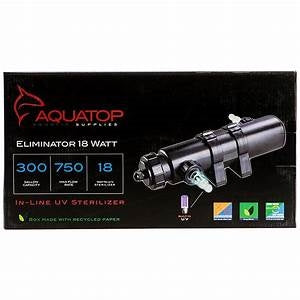 Aquatop Eliminator Series In-Line UV Sterilizer Black 1ea/18 W