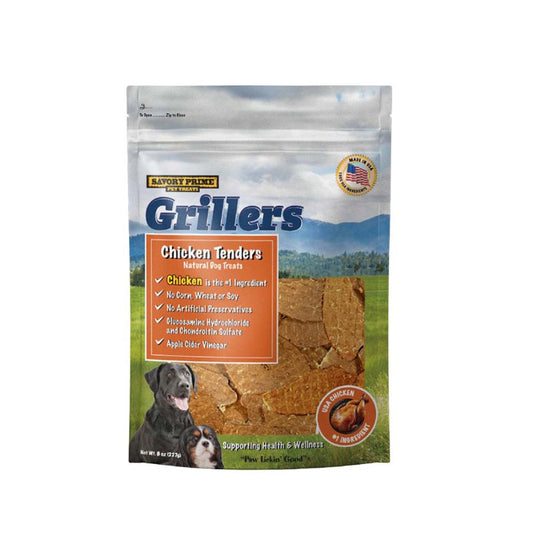 Savory Prime Girllers Jerky Tenders Dog Treats Chicken 1ea/8 oz