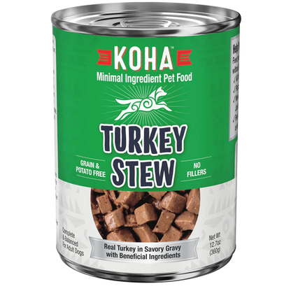 Koha Dog Grain Free Stew Turkey 12.7oz. (Case of 12)