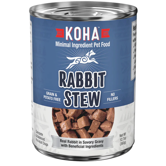 Koha Dog Grain Free Stew Rabbit 12.7oz. (Case of 12)