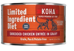 Koha Cat Grain Free Shredded Chicken 5.5oz. (Case of 12)