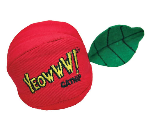 Yeowww! Apple Catnip Cat Toy Red, Green 1ea