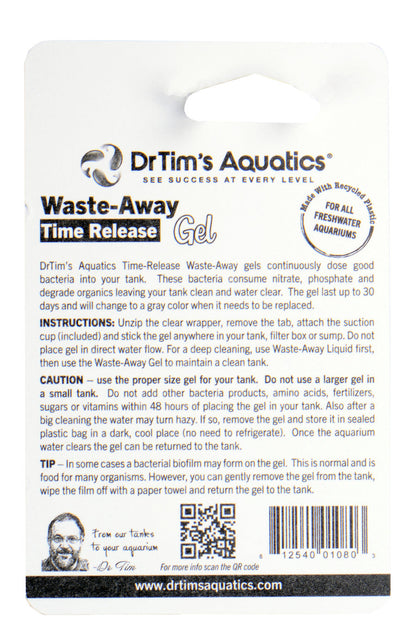 Dr. Tim's Aquatics Waste-Away Freshwater Time Release Gel Water Clarifier 1ea/SM