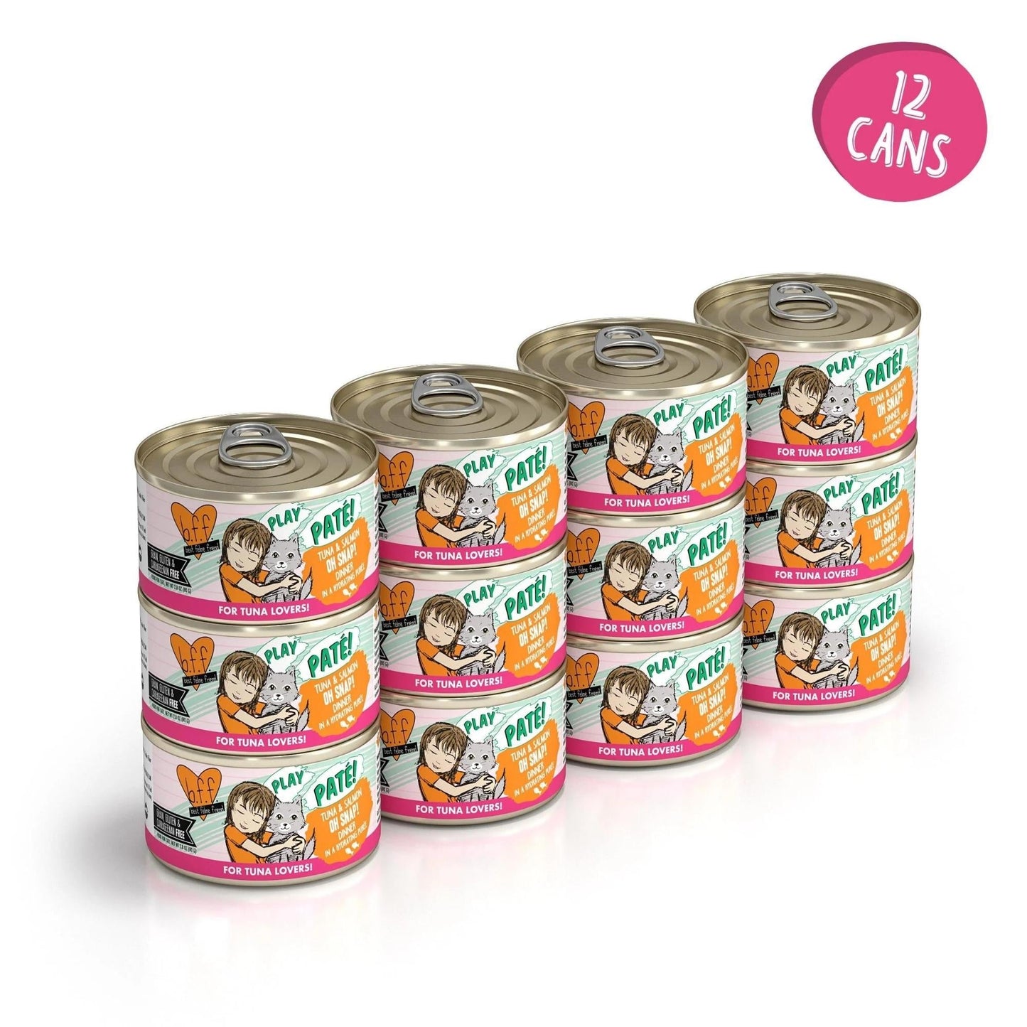 BFF Cat Play Tuna and Salmon Oh Snap! Dinner 2.8oz. (Case of 12)