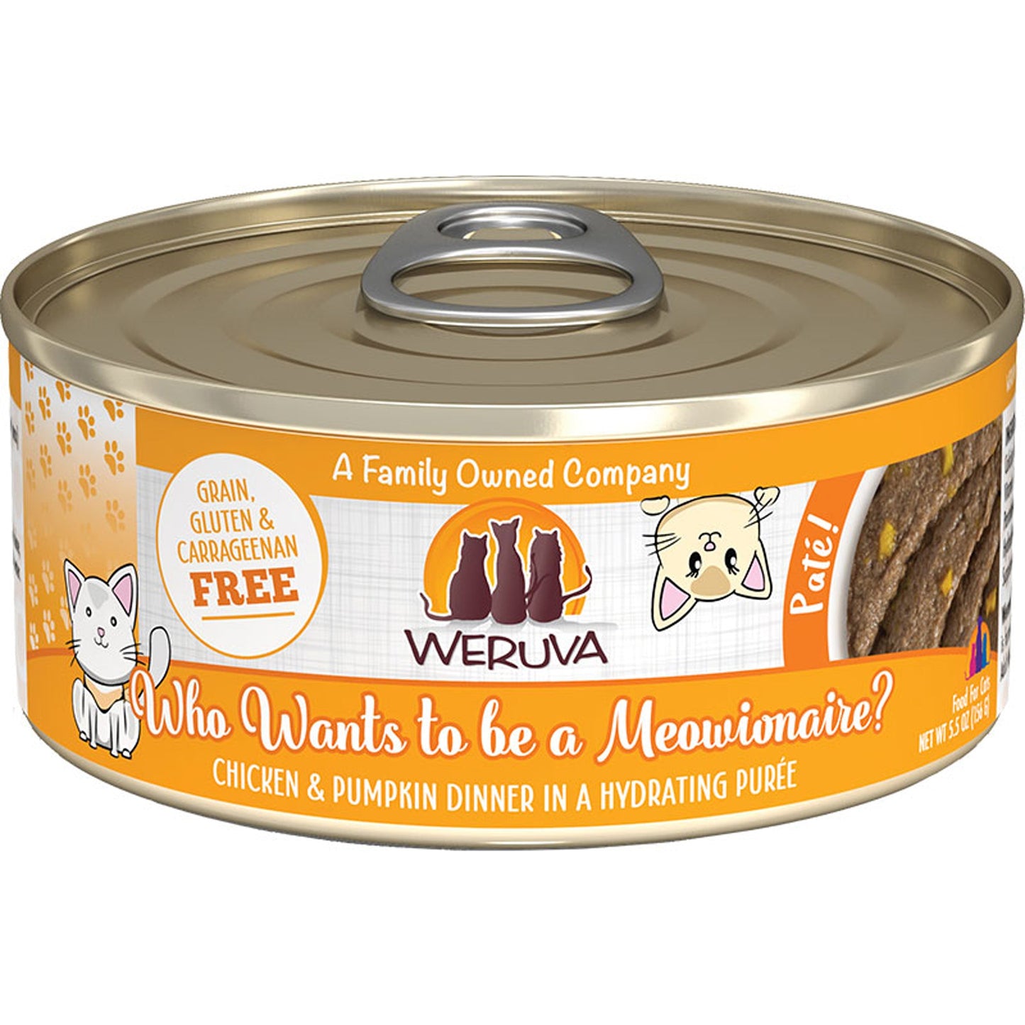 Weruva Cat Pate Meowionaire 5.5oz. (Case of 8)