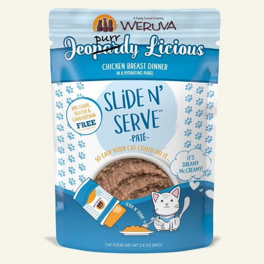 Weruva Cat Pates Jeopurrdy Licious Chicken Breast Dinner 2.8oz. (Case of 12)