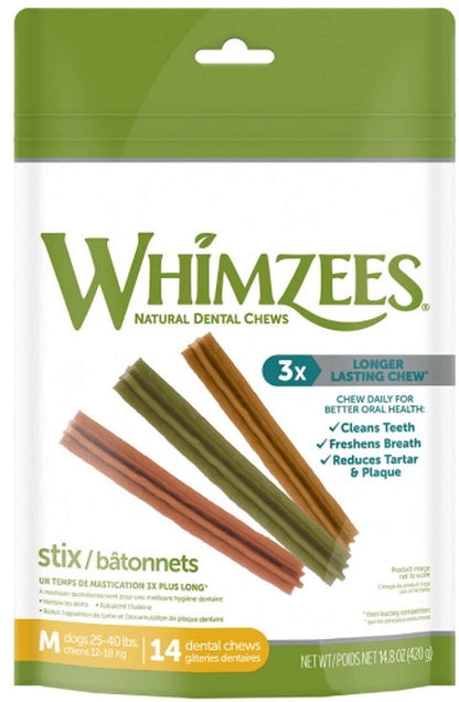 Whimzees Stix Medium 14.8 oz. Bag