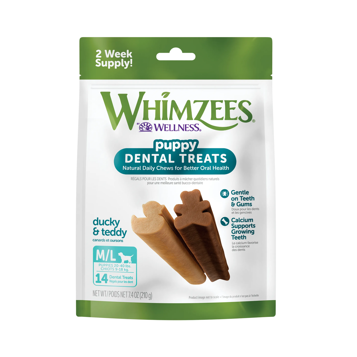 Whimzee Puppy Chews Medium-Large 7.4Oz