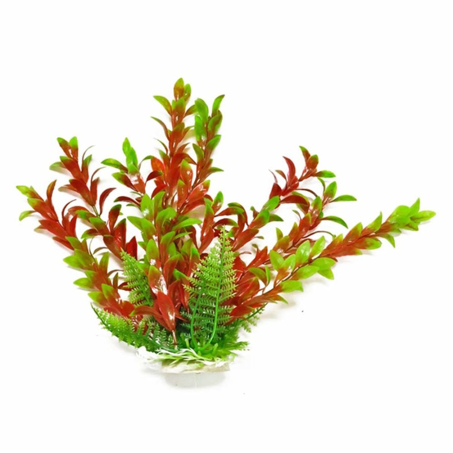 Aquatop Hygro Aquarium Plant with Weighted Base Green, Red 1ea/6 in