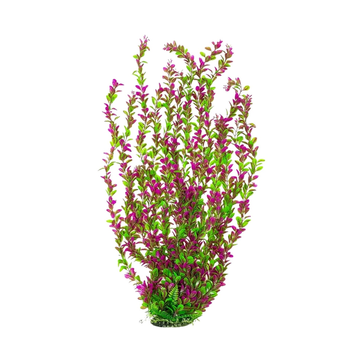 Aquatop Aquarium Plant with Weighted Base Green, Pink 1ea/30 in, Tall