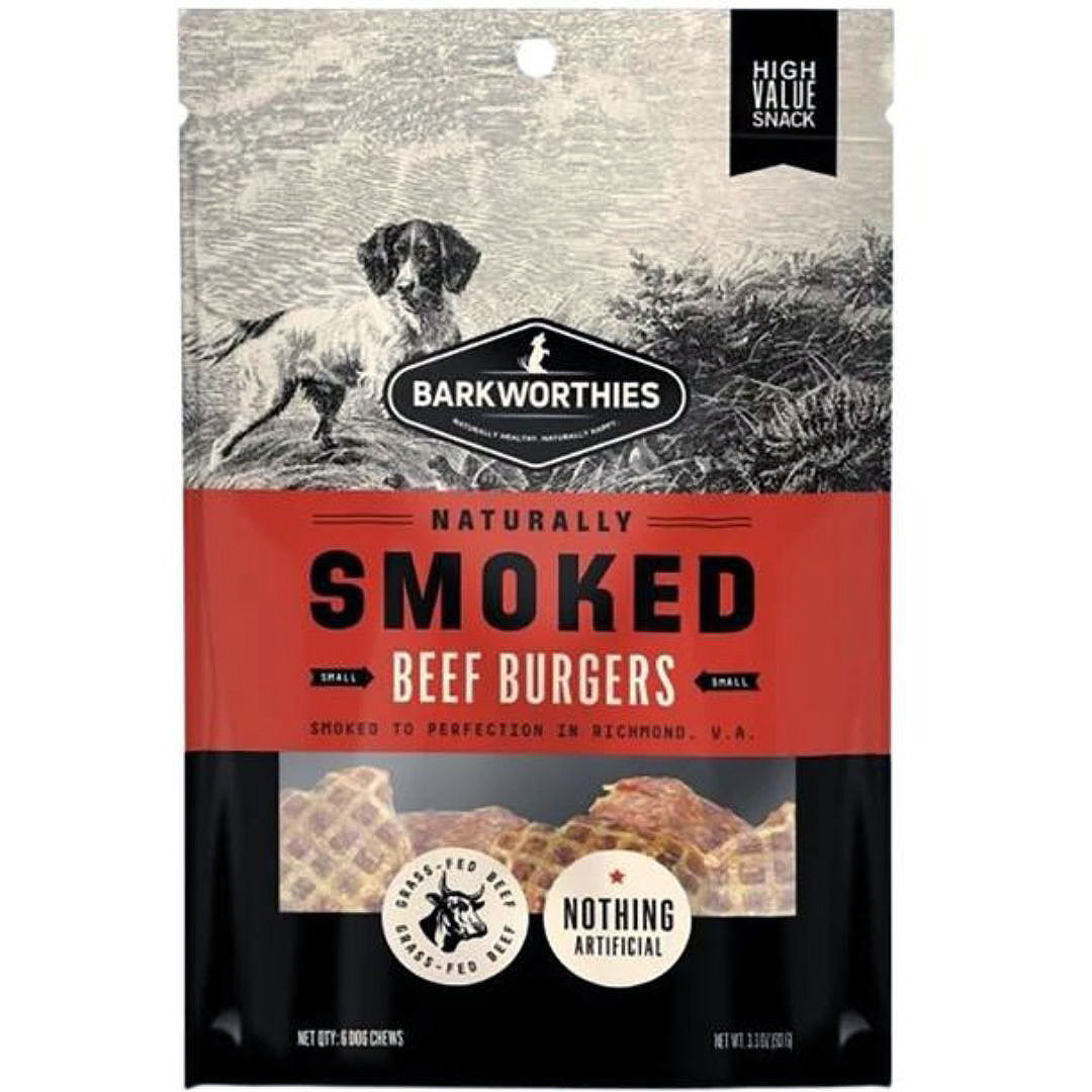 Barkworthies Dog Smoked Burgers 6 Pack