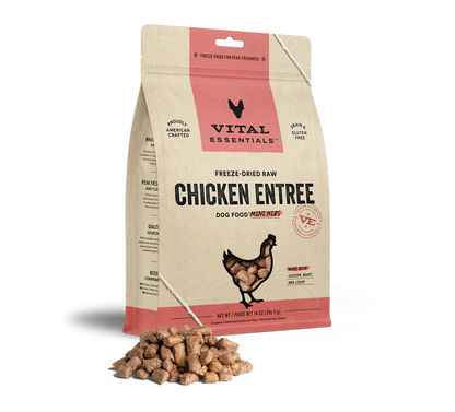 Vital Essentials Dog Freeze-Dried Mini Nibs Chicken 14oz.