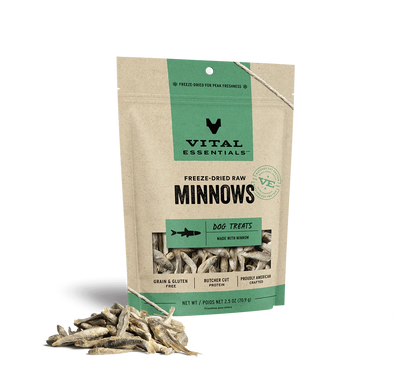 Vital Essentials Dog Freeze-Dried Treat Minnows 2.5oz.