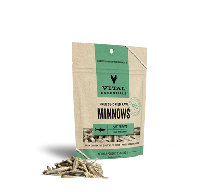 Vital Essentials Cat Freeze-Dried Treat Minnows 0.5oz.