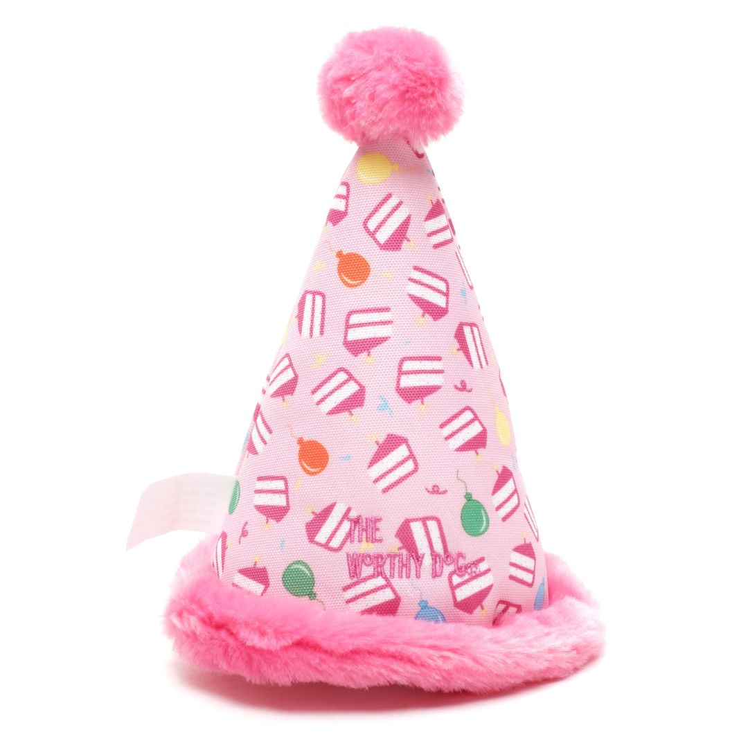 Worthy Dog Cat Birthday Hat Pink