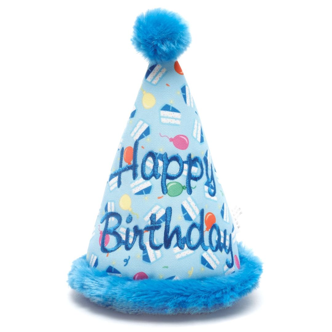 Worthy Dog Cat Birthday Hat Blue