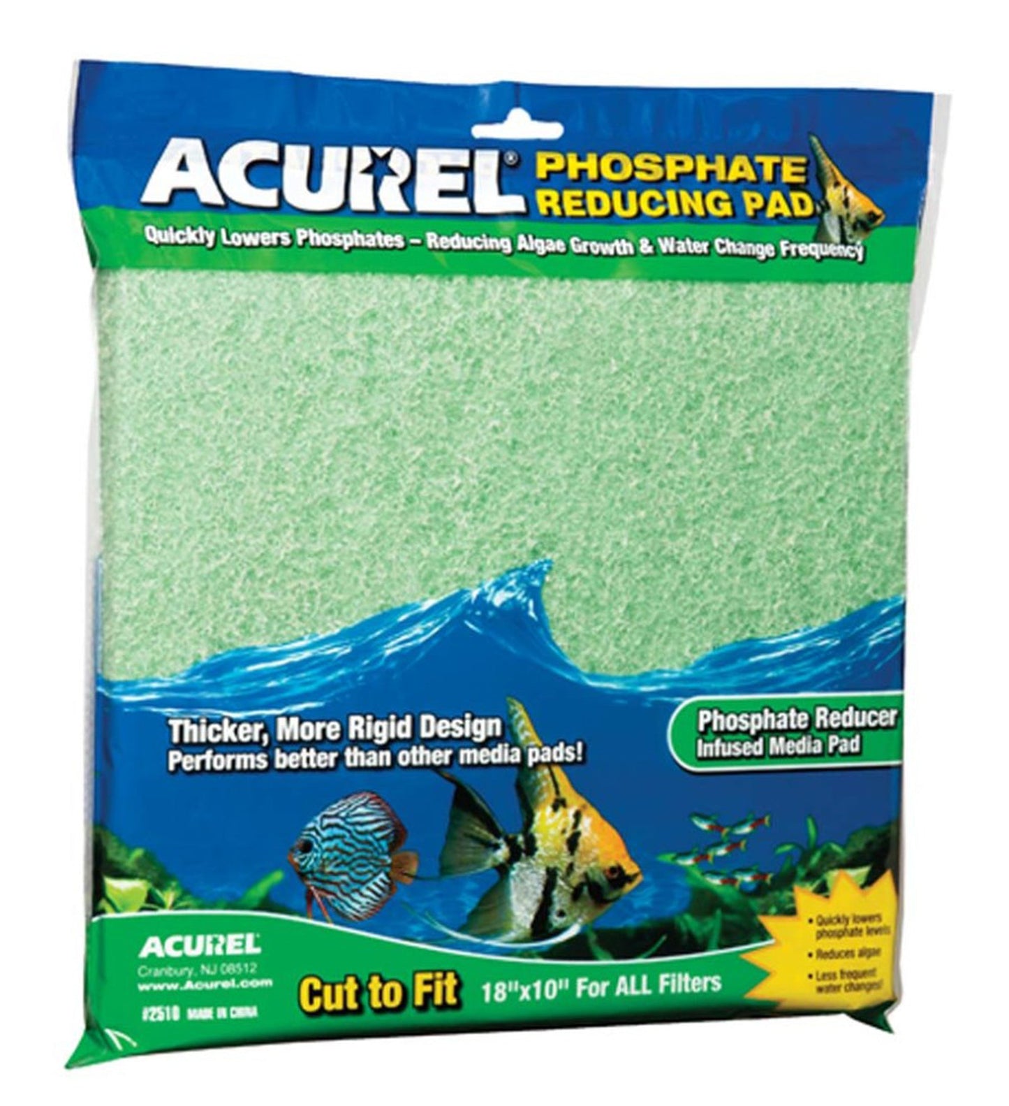 Acurel Cut to Fit Phosphate Reducing Filter Media Pad Green 1ea/18 In X 10 in