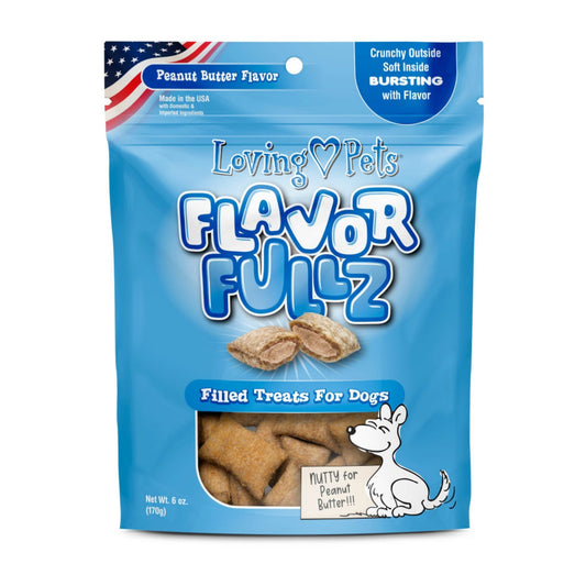 Loving Pets Flavorfullz Filled Dog Treats Peanut Butter, 1ea/6 oz