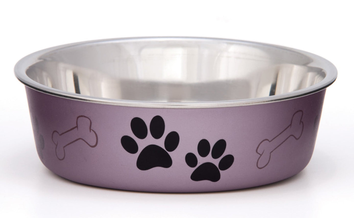 Loving Pets Metallic Dog Bowl Grape 1ea/SM