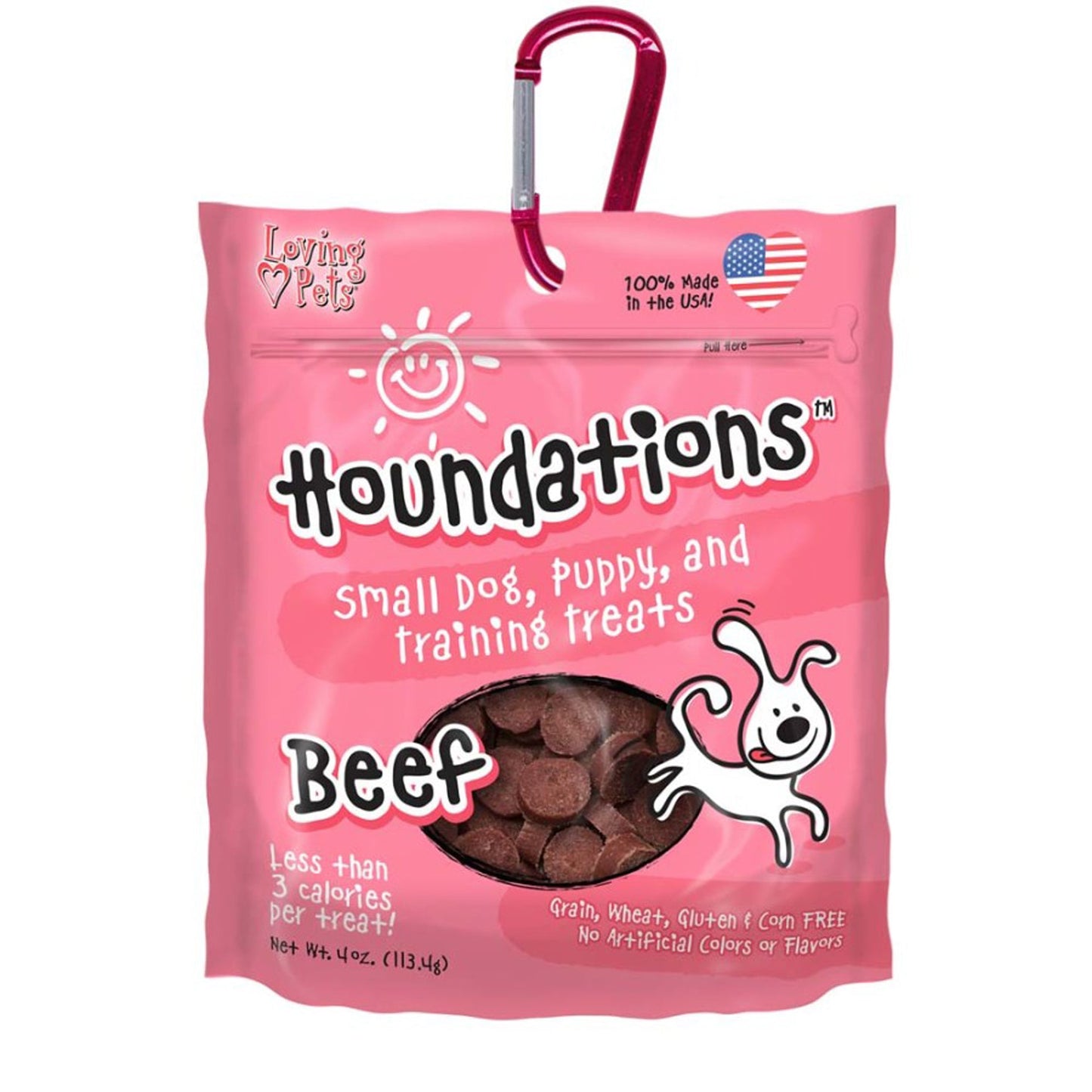 Loving Pets Houndations Small Dog & Puppy Training Treats Beef 1ea/4 oz