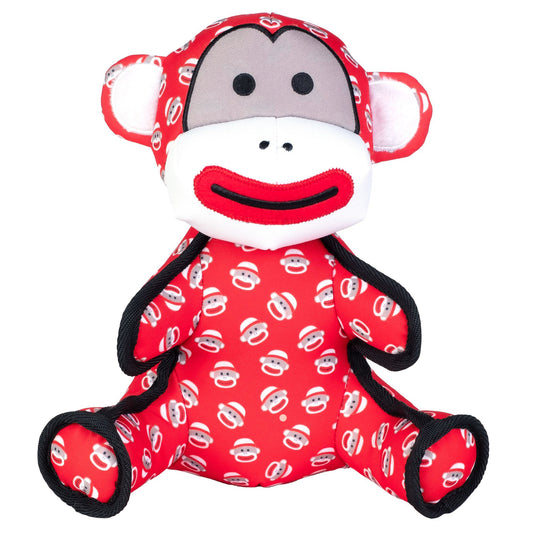 The Worthy Dog Sock Monkey Red Large