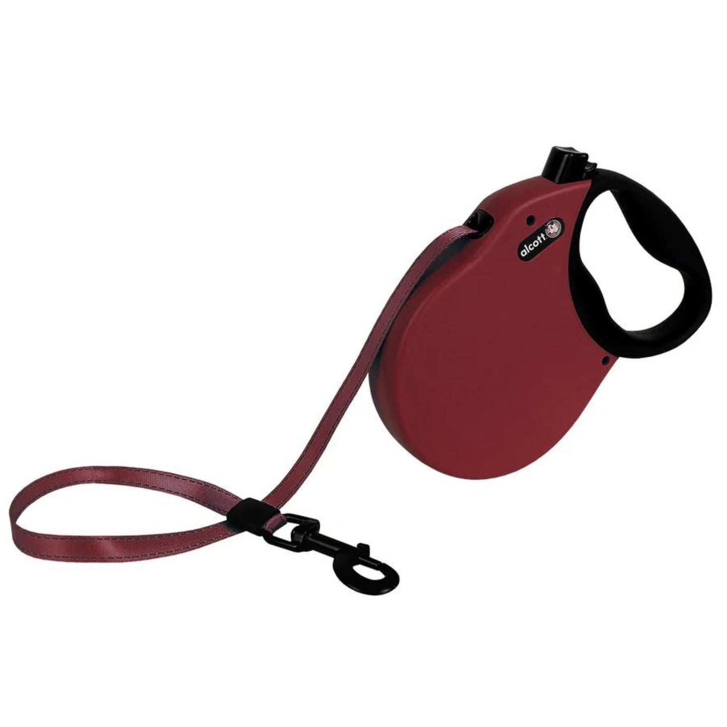 Alcott Expedition Retractable Belt Leash Red Small/Medium-24Ft