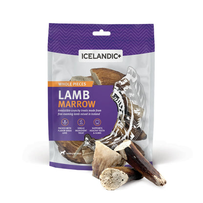 Icelandic  Lamb Marrow Whole Pieces Dog Treat 4.5-oz. Bag