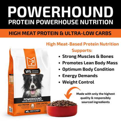 Square Pet VFS Powerhound Dog 4.4Lb  Turkey Chicken