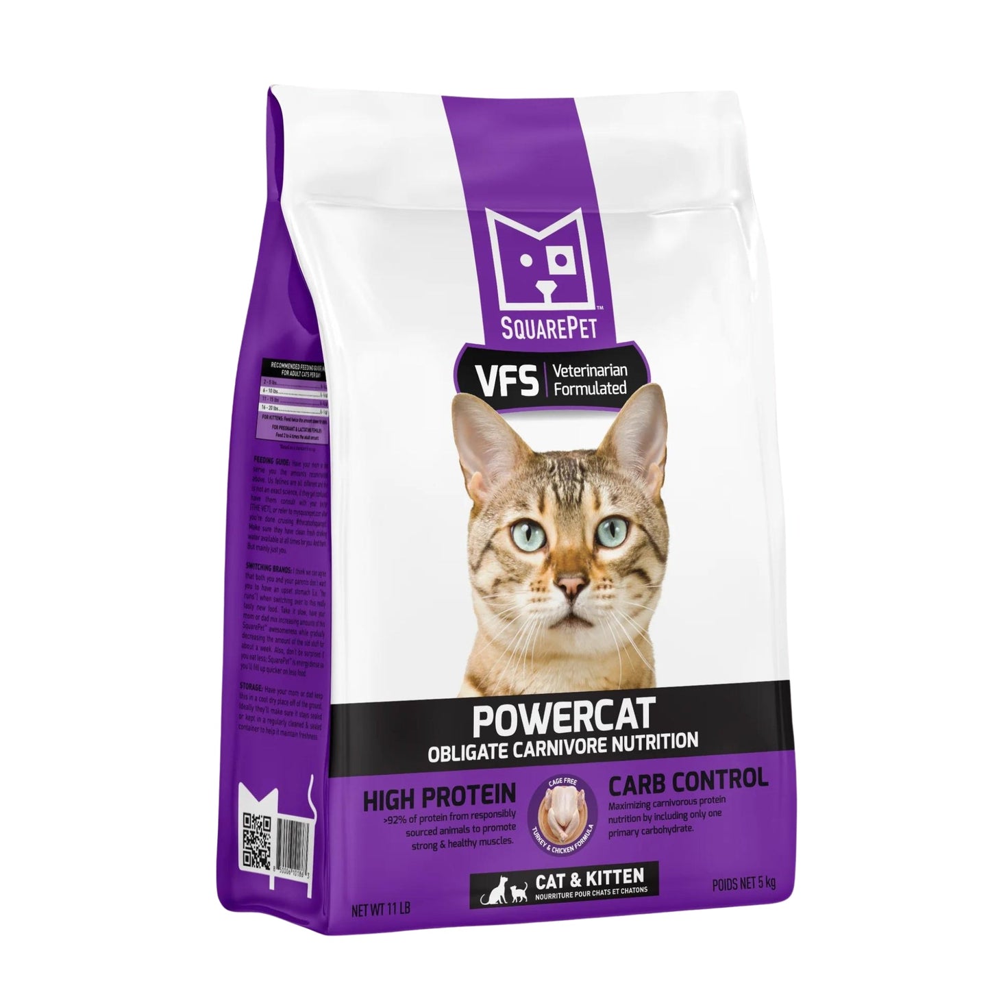 Square Pet VFS Powercat 11Lb Turkey Chicken