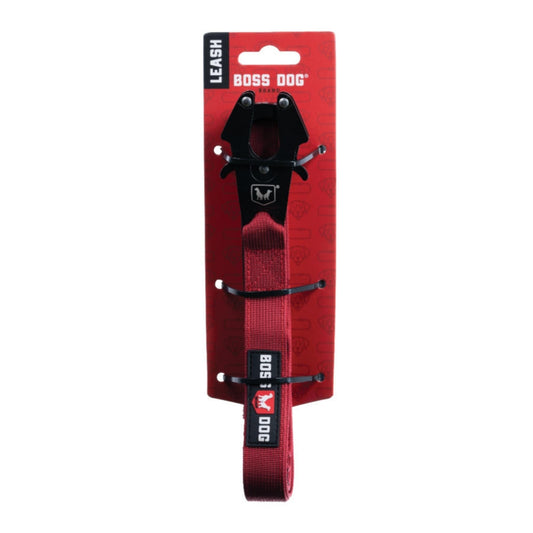 Boss Dog Tactical Dog Leash Red, 1ea/6 ft