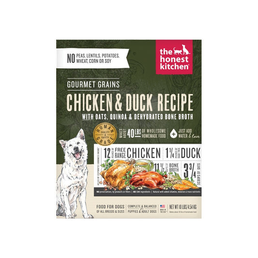 Honest Kitchen Dog Gourmet Grain Chicken And Duck 10Lbs. Box