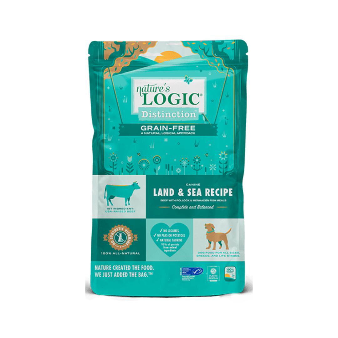 Natures Logic Dog Distinction Grain Free Land Sea 24Lb