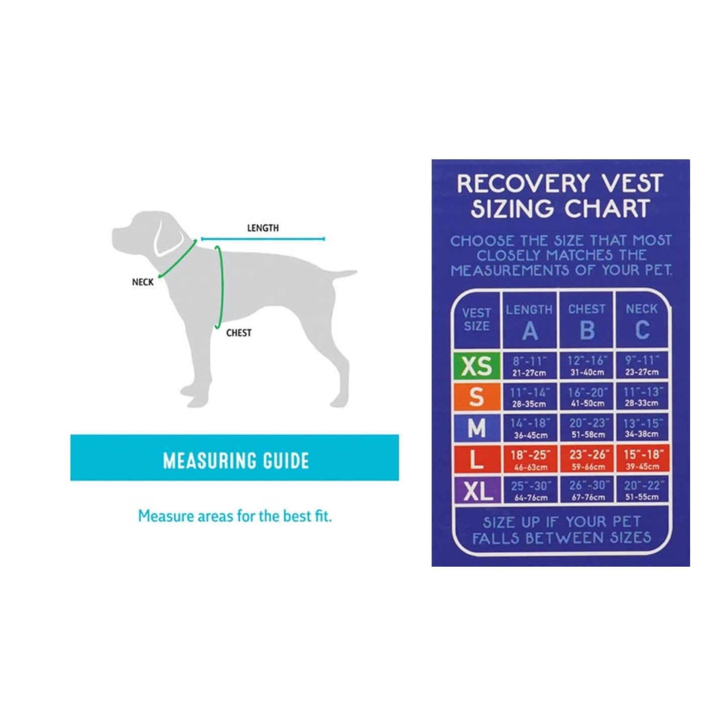 Calm Paws Calming Recovery Vest Large