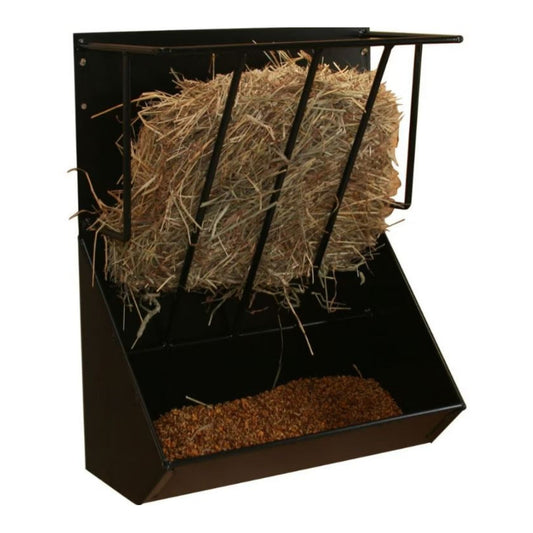 Hay And Grain Feeder Balck 24 In.