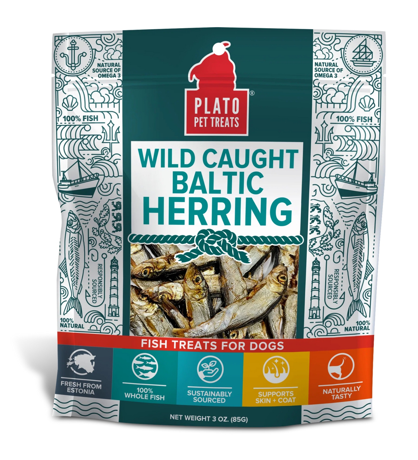 Plato Dog Baltic Herring 3 oz.