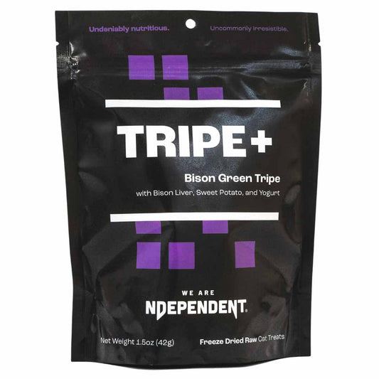 Ndependent Cat Tripe   Freezedried Bison 1.5oz.