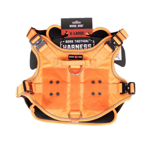 Boss Dog Tactical Dog Harness Hunter Orange, 1ea/XLarge