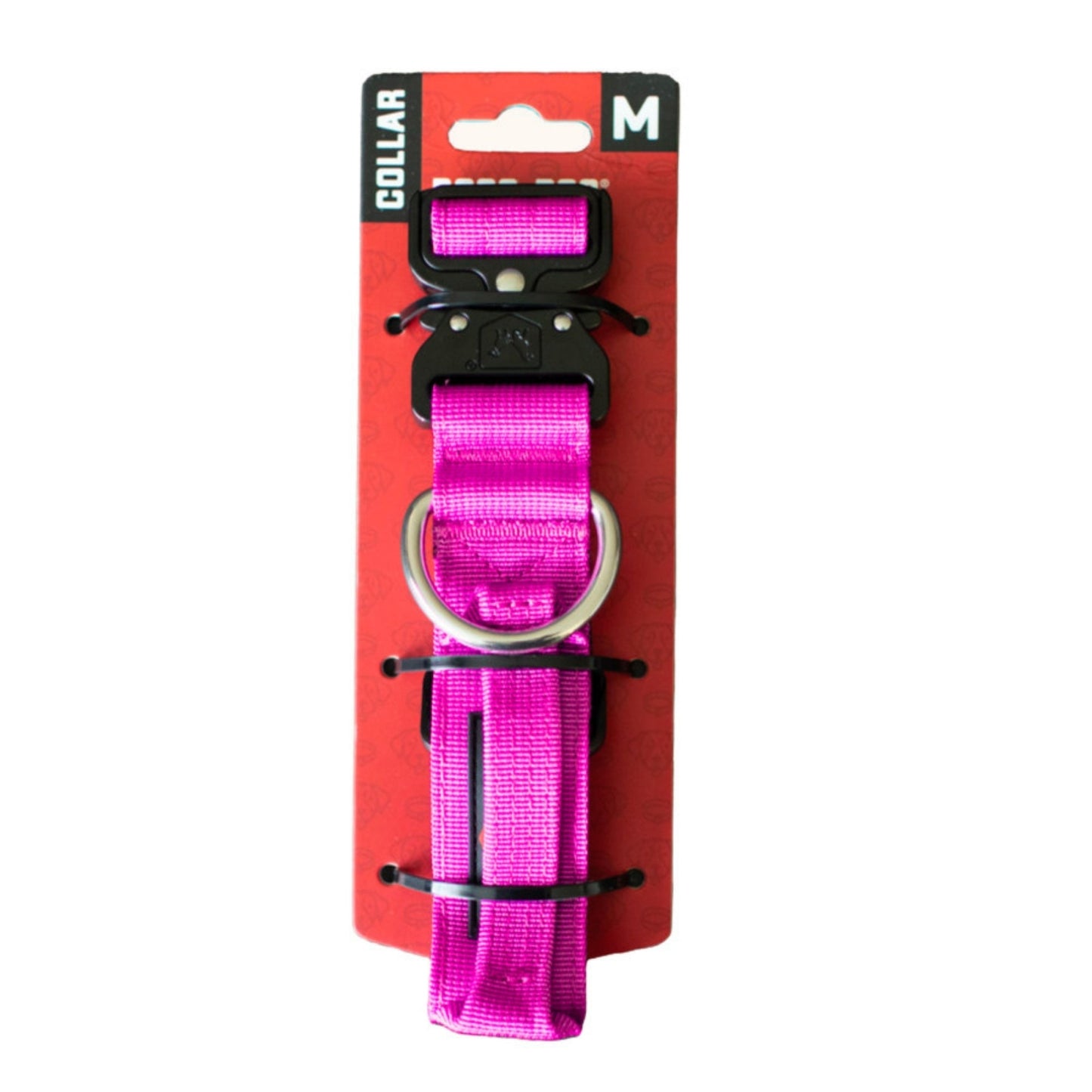 Boss Dog Tactical Adjustable Dog Collar Hot Pink, 1ea/MD