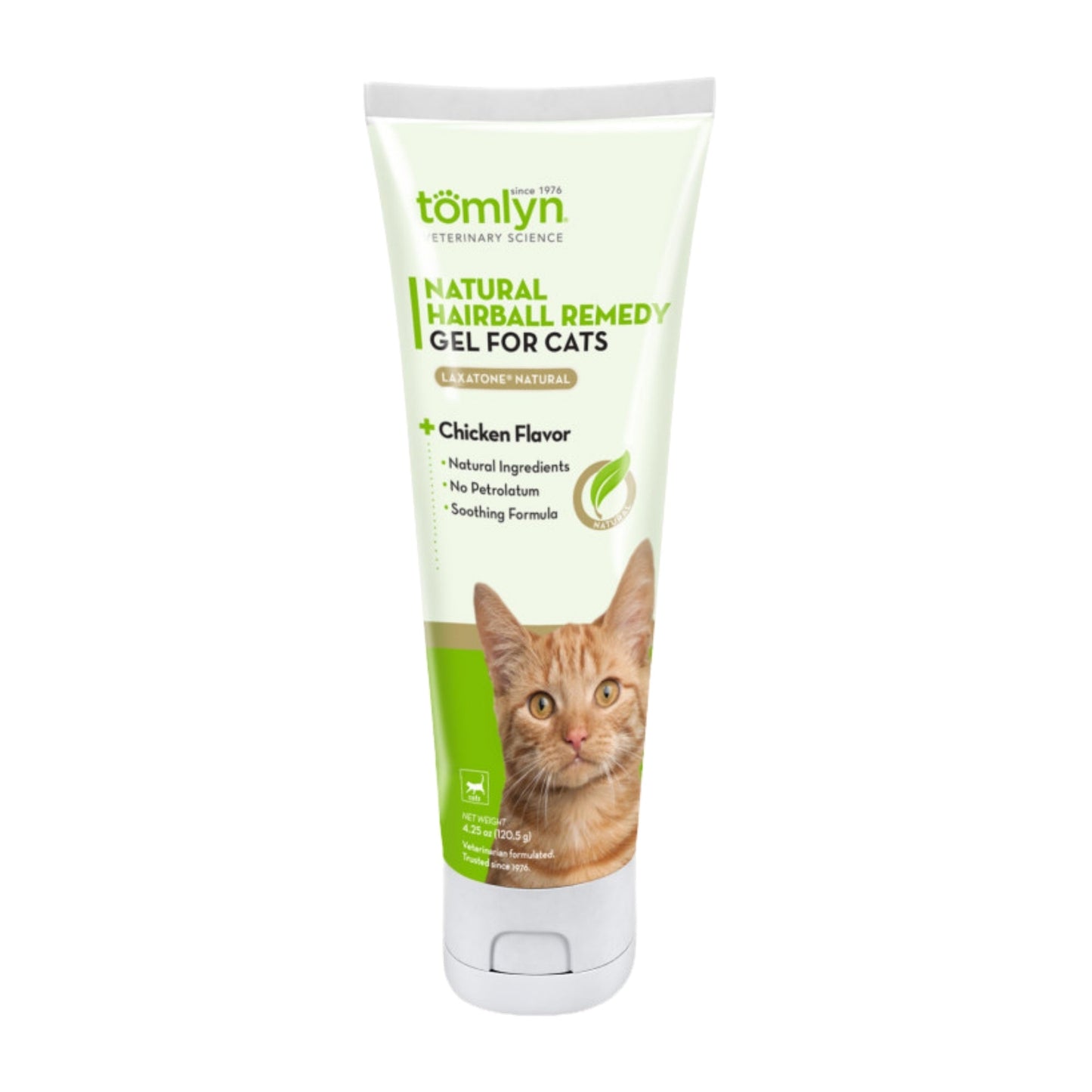 Tomlyn Laxatone Natural Hairball Remedy Gel for Cats & Kittens Chicken, 1ea/4.25oz.