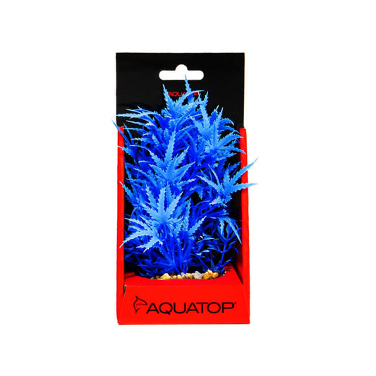 Aquatop Aquatop Vibrant Fluorescent Cannabis Plant Blue, 1ea/6 in