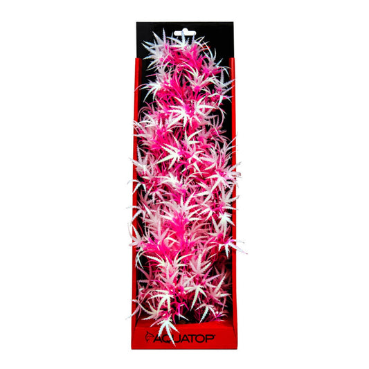 Aquatop Aquatop Vibrant Fluorescent Cannabis Plant Pink Frost, 1ea/16 in