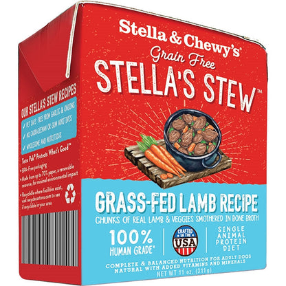 Stella and Chewys Dog Stew Grass Fed Lamb 11oz. (Case of 12)