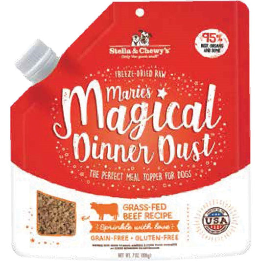 Stella And Chewys Dog Freeze-Dried Maries Magical Dinner Dust Beef 7oz.