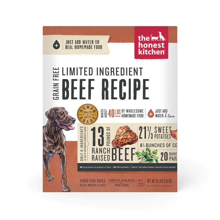 The Honest Kitchen Grain Free Hope Lid Beef Chickpea 10 Lbs.