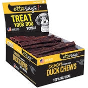 Etta Says! Premium Crunchy Duck Dog Treat Duck 20ea/7 in, 20 ct