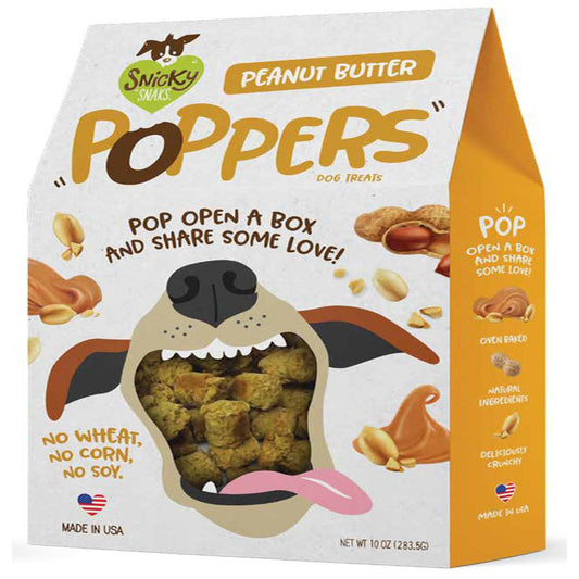 Etta Says! Snicky Snacks Dog Poppers Peanut Butter 10 oz.