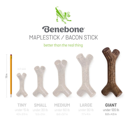 Benebone Maplestick Durable Dog Chew Toy 1ea/XL