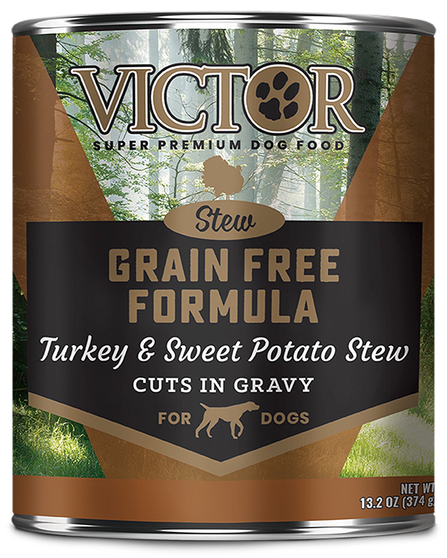 Victor Super Premium Dog Food Grain Free Wet Dog Food Turkey & Sweet Potato 13.2oz. (Case of 12)