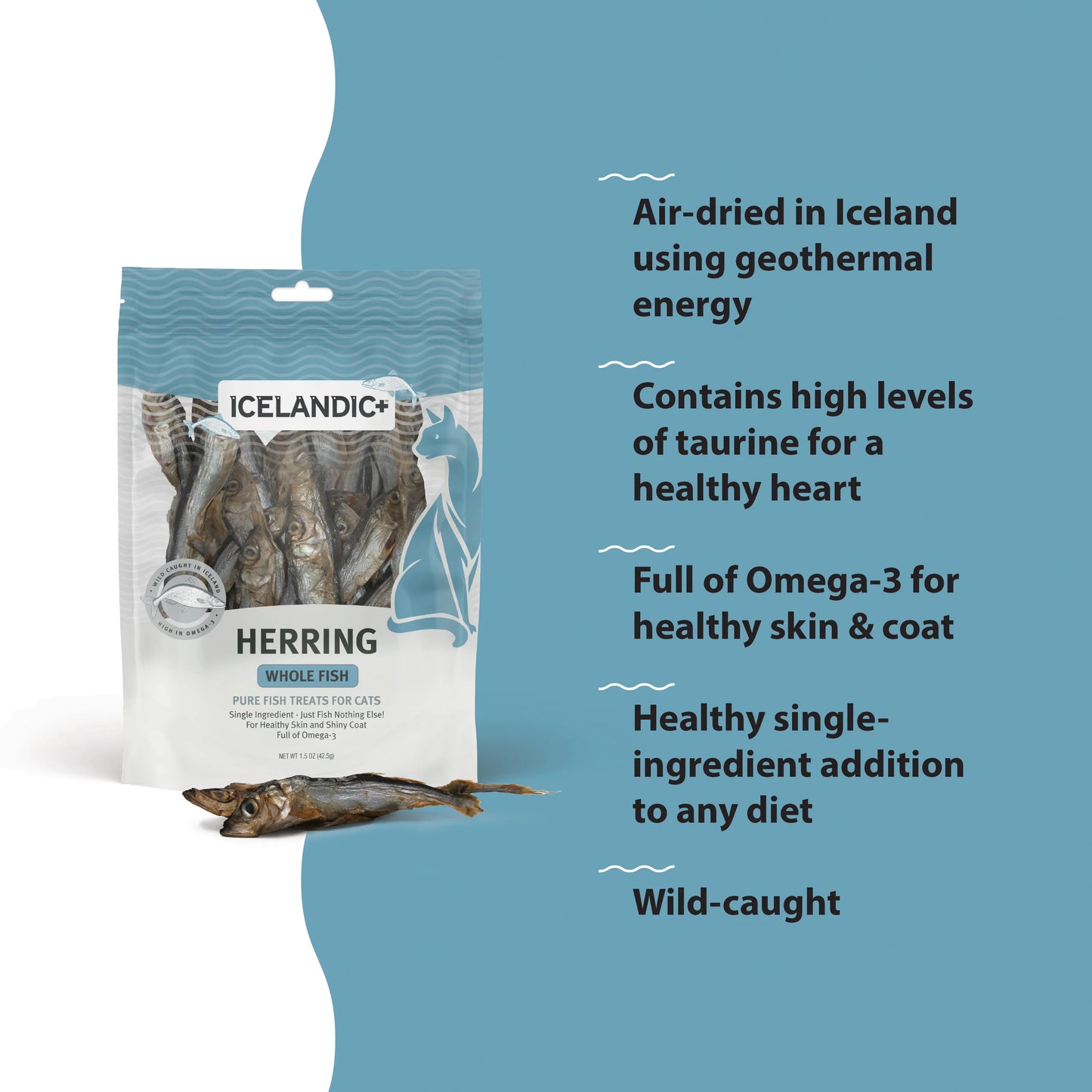 Icelandic Cat Herring Whole Fish 1.5oz.