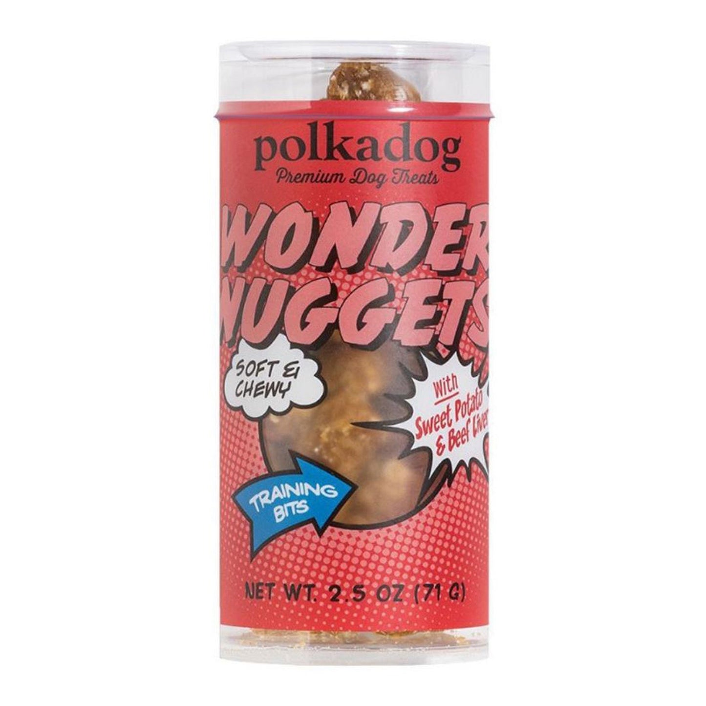 Polka Dog Wonder Nuggets Beef Sweet Potato Mini 2.5oz.